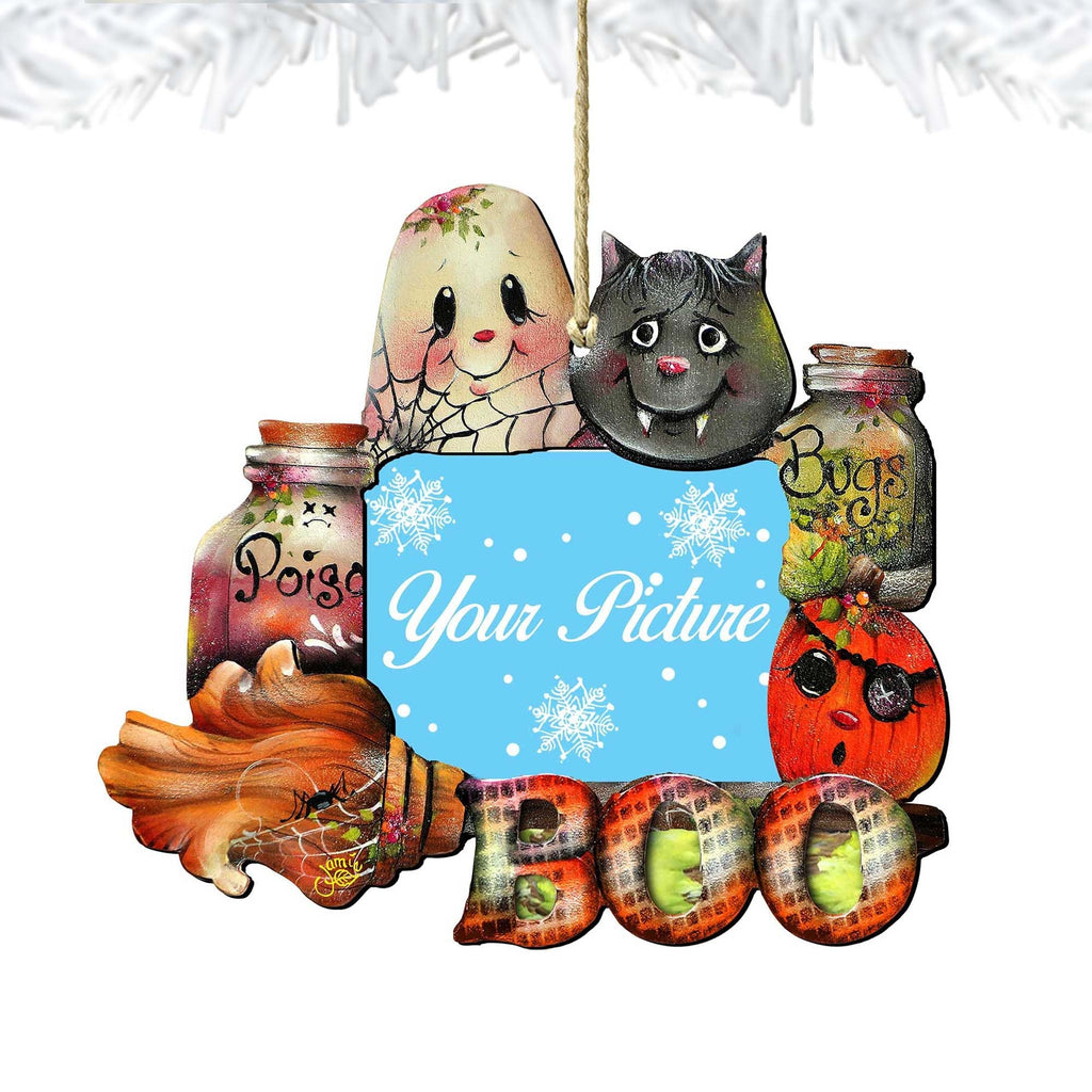 Brunhilda's Broom! Halloween Picture Frame Ornaments - Ornament for Photo - Thanksgiving Halloween Decor - 8457411PF-3